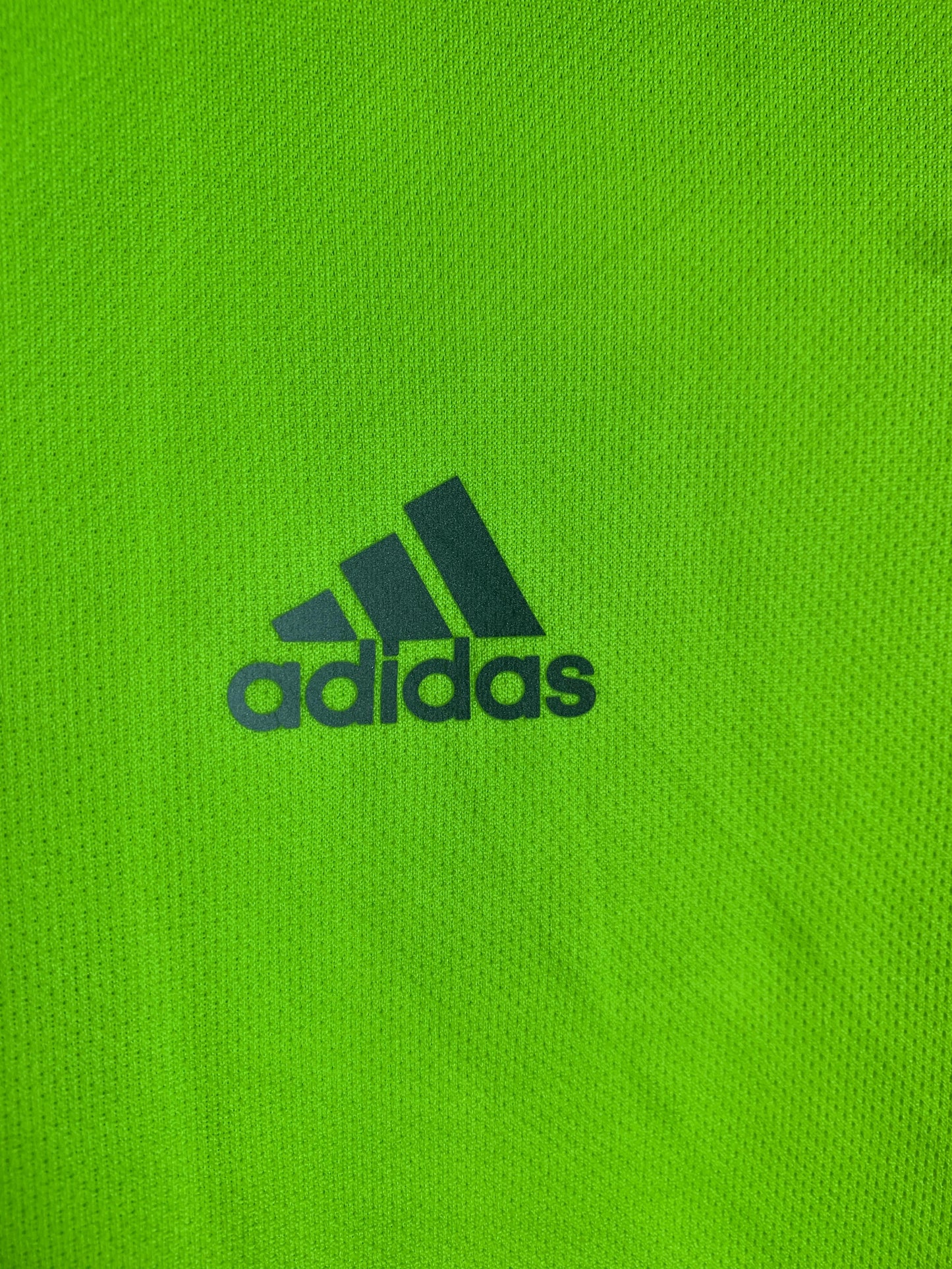 Adidas Green Round Neck Shirt - Large