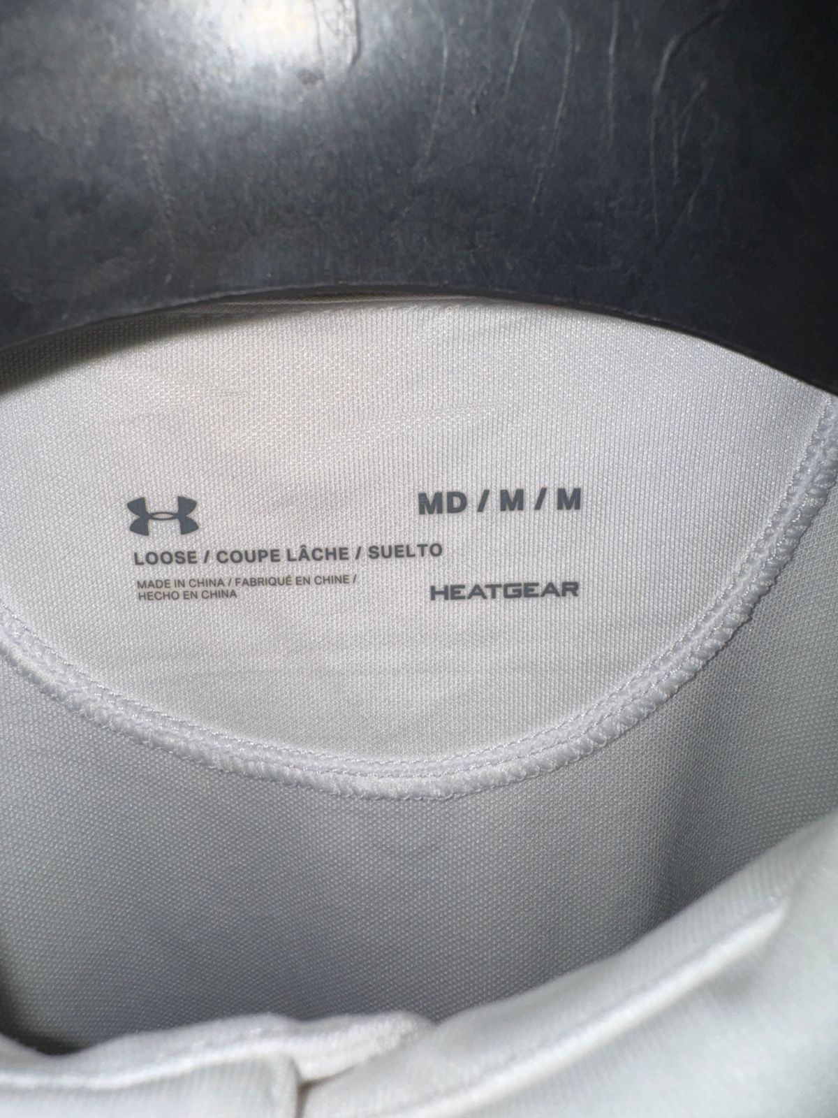 Under Armour White Polo - Medium