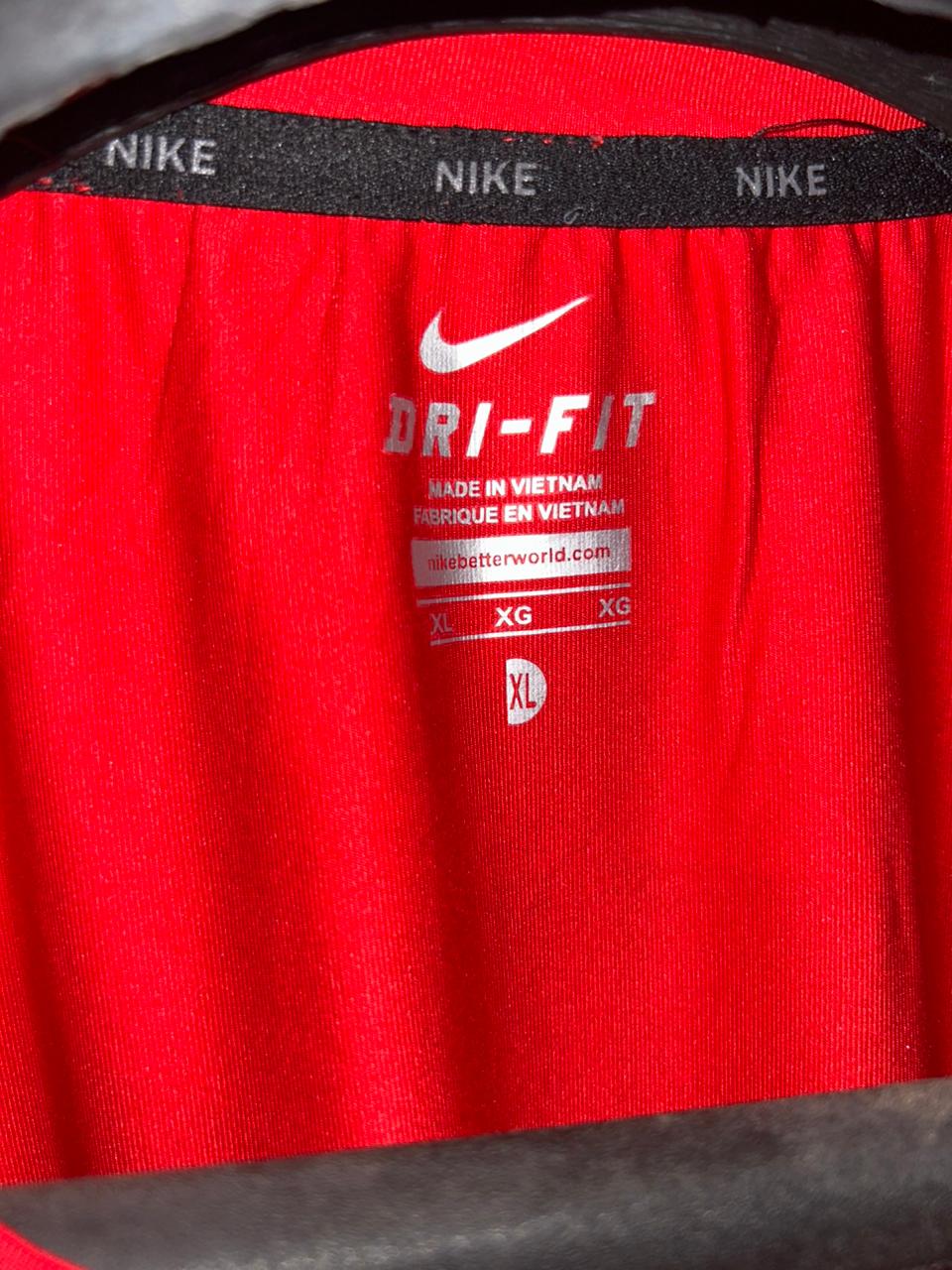 Nike Red Round Neck - XL