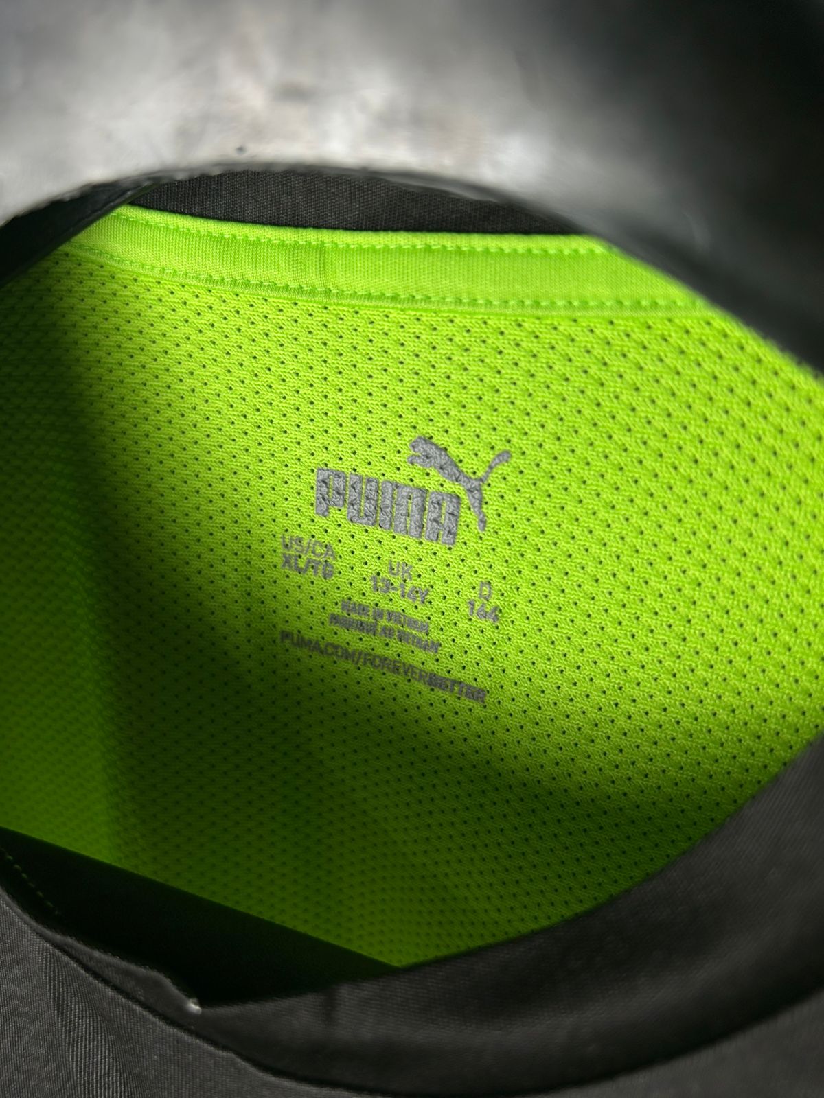 Puma Green Black Round Neck - Small