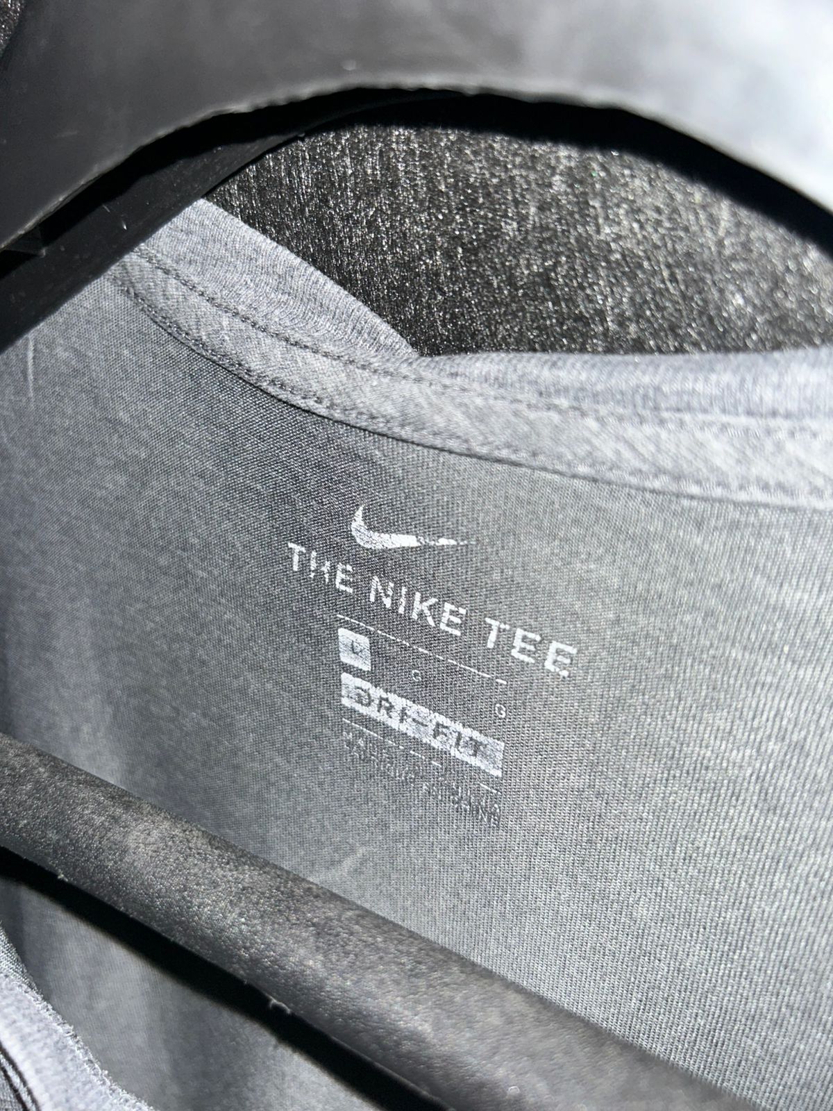 Nike Grey Logo Tee - Large