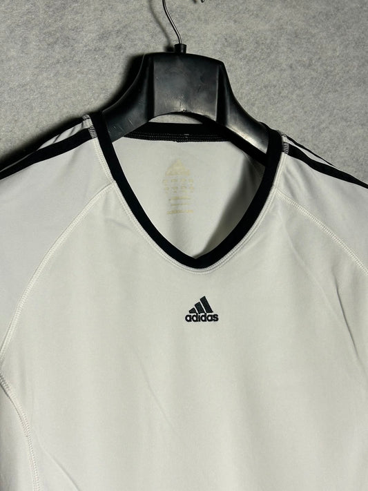 Adidas White V Neck - Large