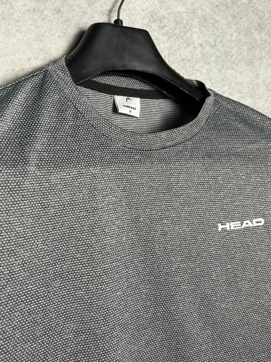 Head Grey Textured Round Neck - Medium
