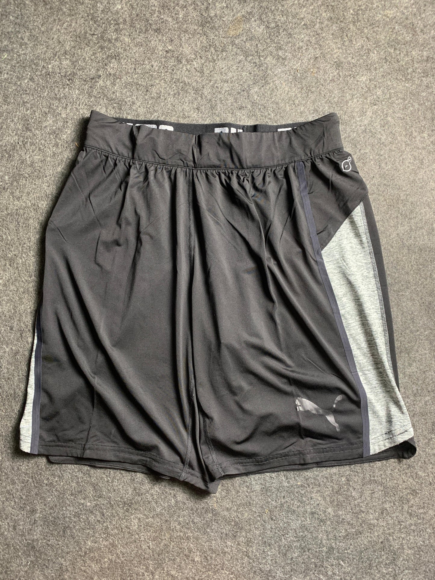 Puma Grey Black Shorts - XL