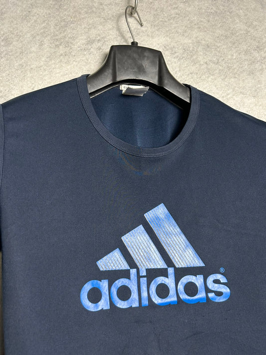Adidas Climalite Blue Round Neck - Large