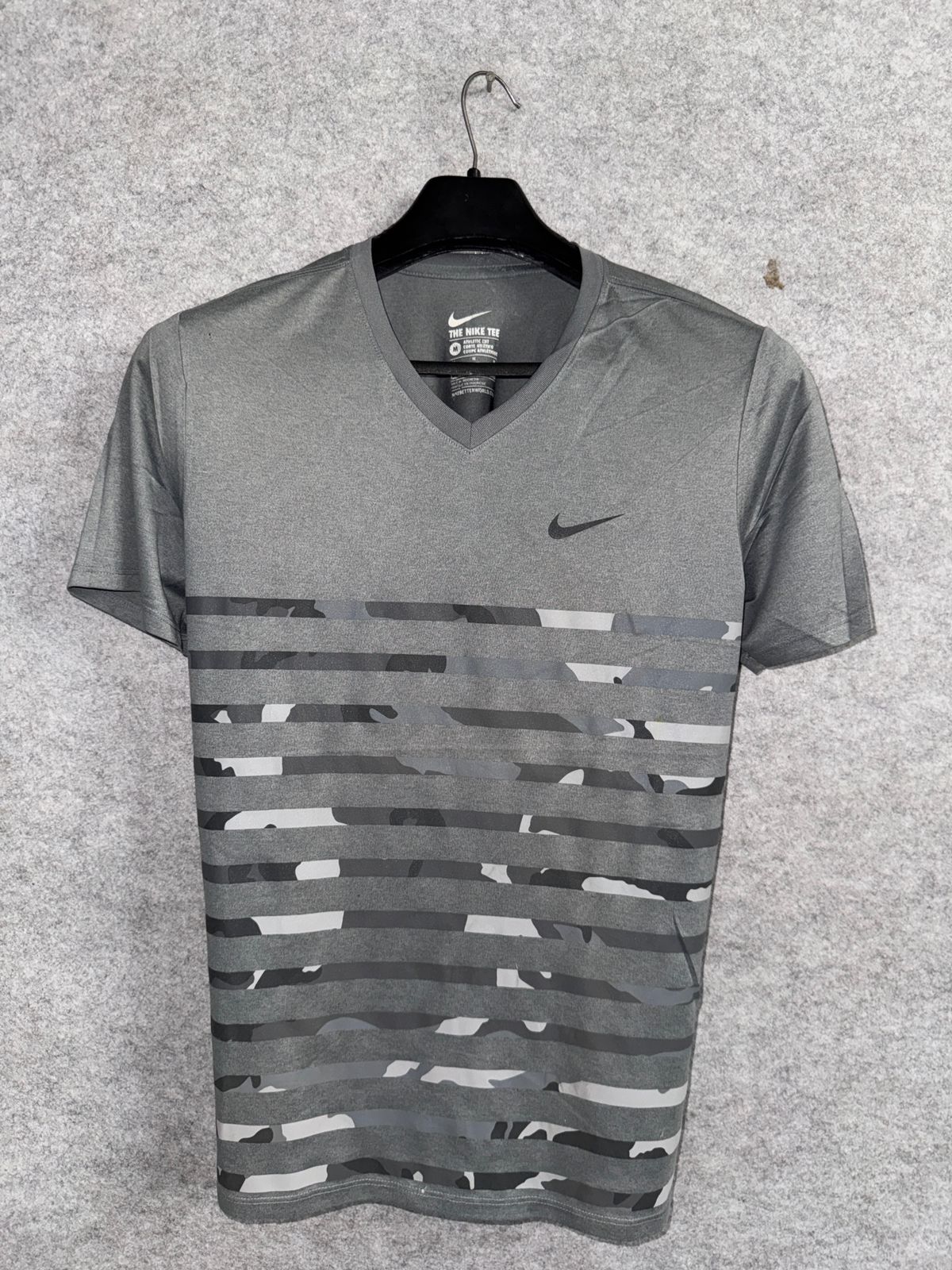 Nike Grey V Neck - Medium