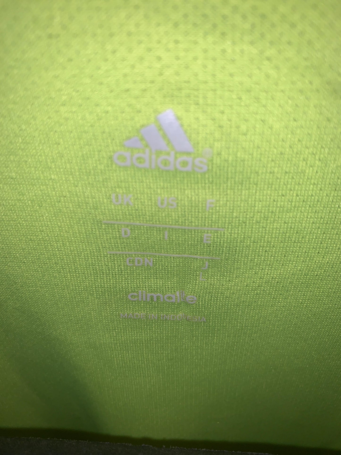 Adidas Green Round Neck Shirt - Large