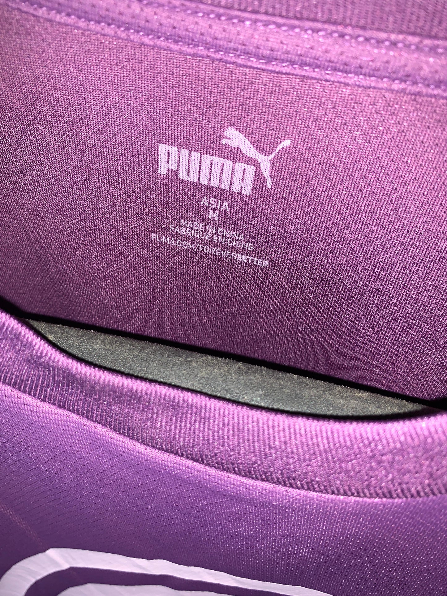 Puma Purple Round Neck Shirt - Medium