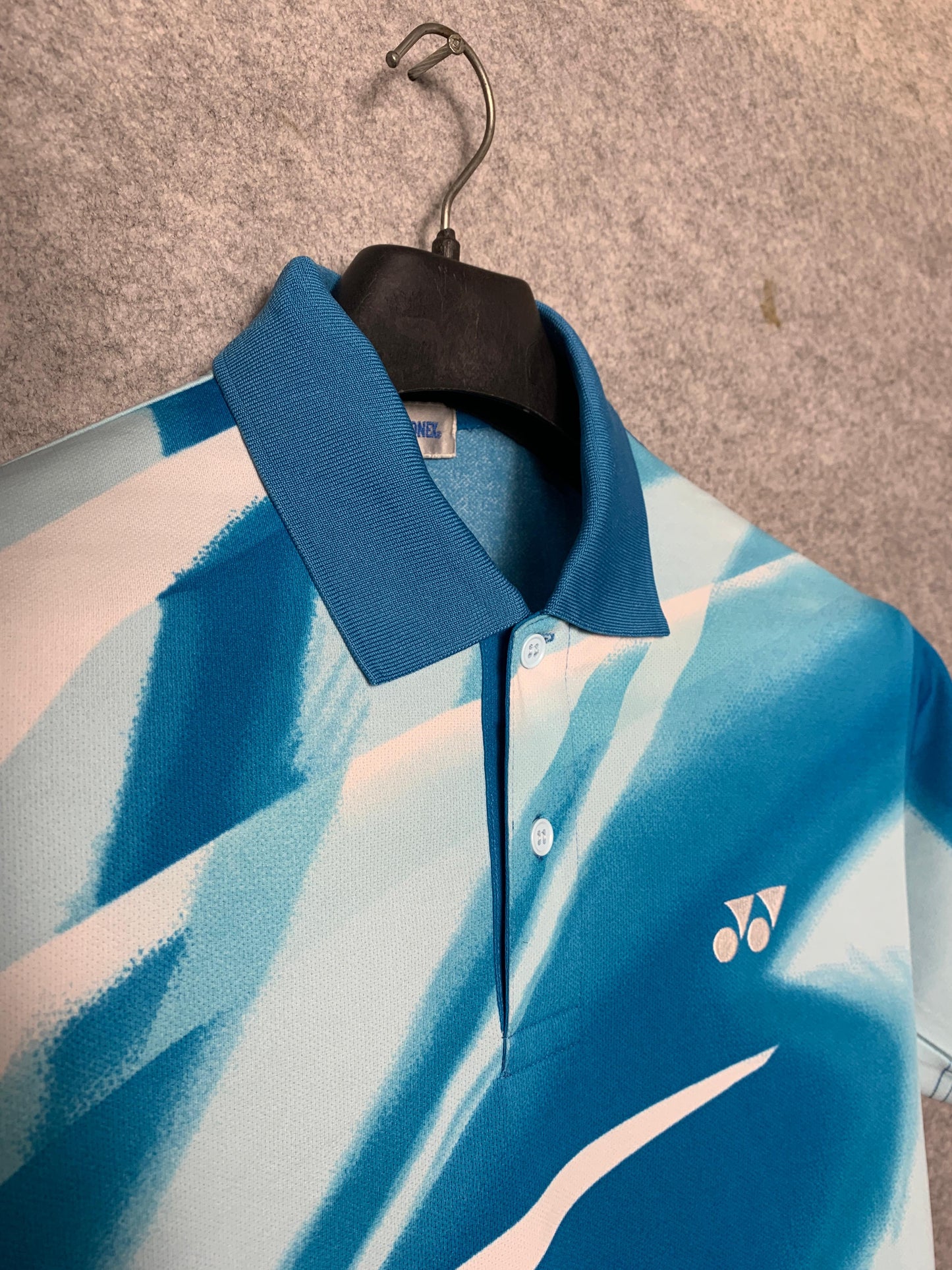 Yonex White/Blue Gradient Polo - Medium