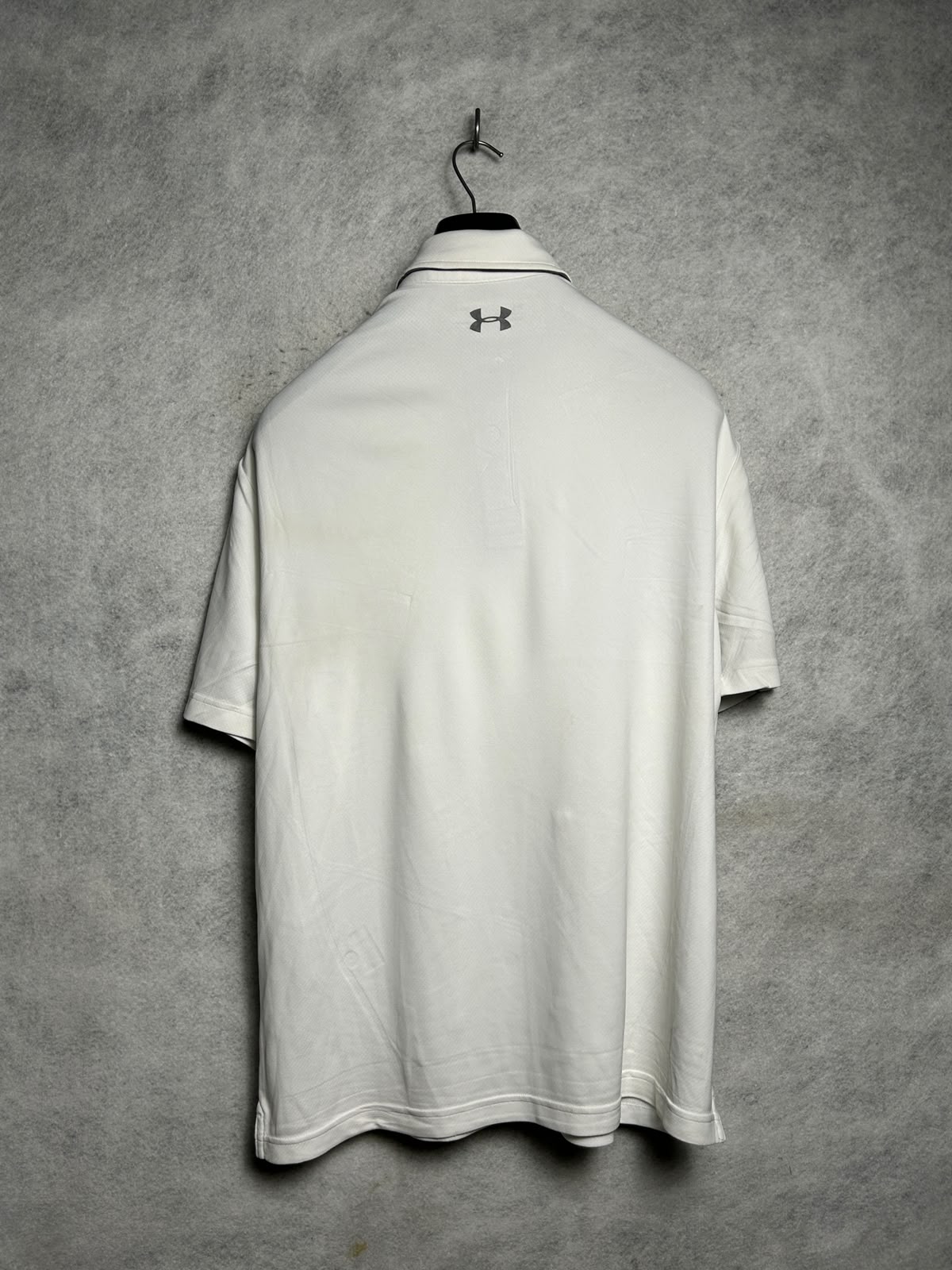 Under Armour Heat Gear White Polo - Large