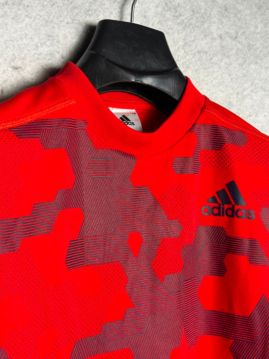 Adidas Red Sleeveless Round Neck - Medium