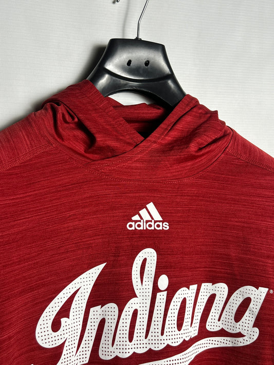 Adidas Indiana Big Logo Red Hoodie - XL