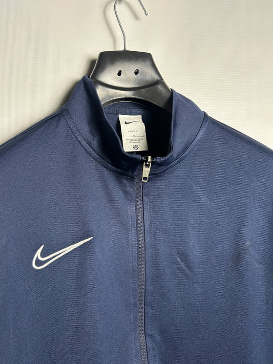 Nike Dri Fit Blue Zip Upper - Large