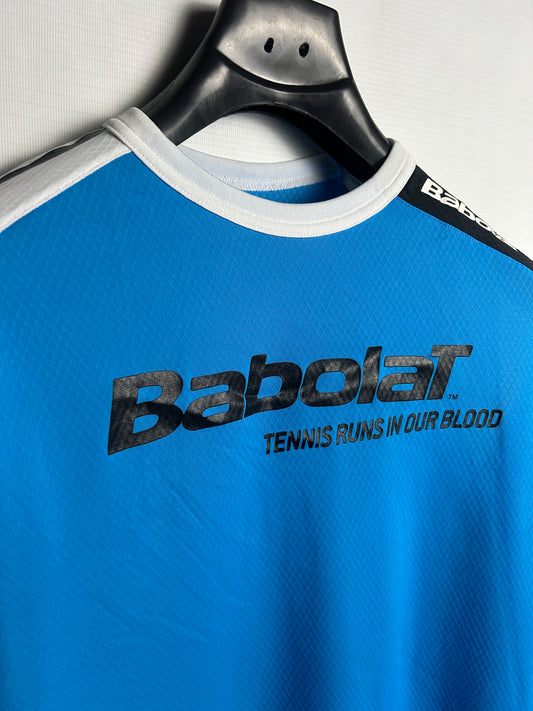 Babolar Big Logo Blue Round Neck - Medium