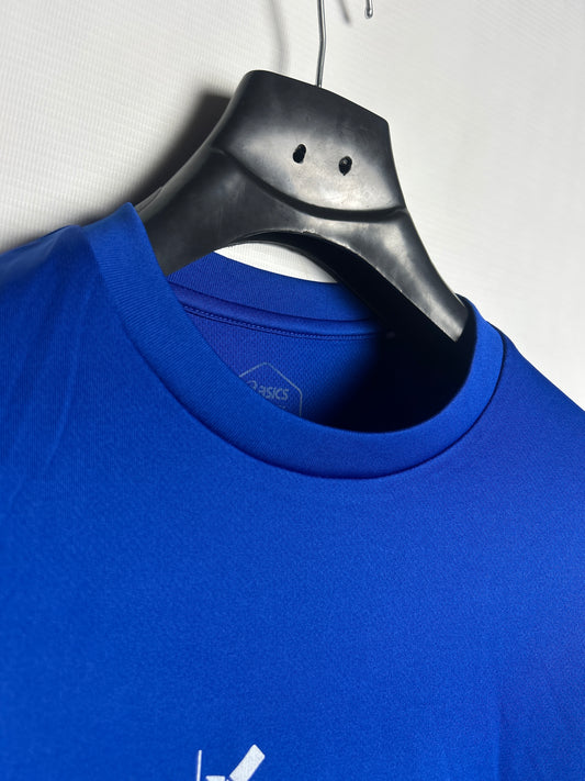 Asics Blue Big Logo Round Neck - Large