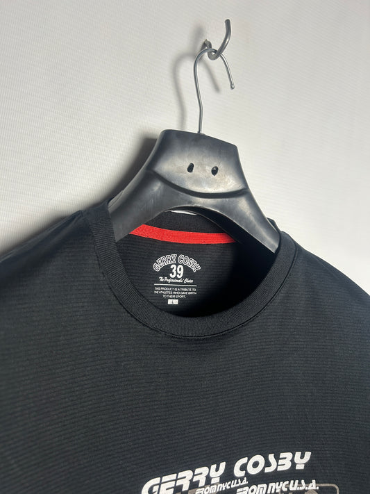 Gerry Cosby Big Logo Black Round Neck - Large