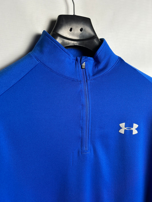 Under Armour Heat Gear Half Zip Mock Neck - Medium