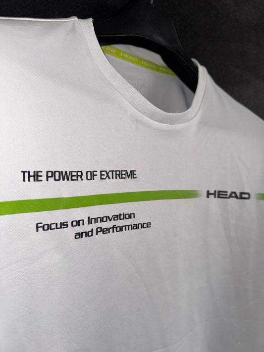 Pre Loved Head White/Green Round Neck - Medium