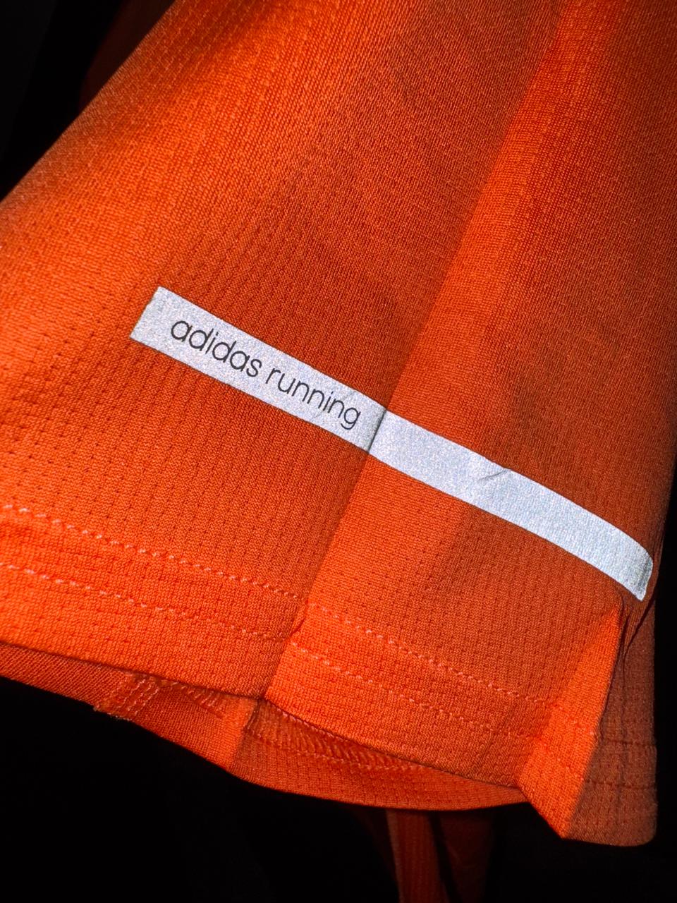 Adidas Orange Round Neck Shirt - Medium