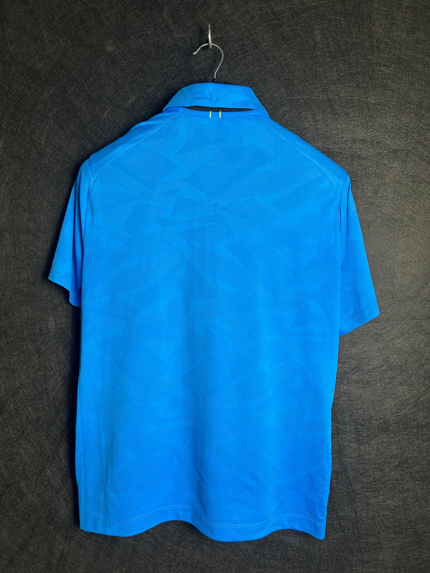 Nike Blue Textured Golf Polo - Medium