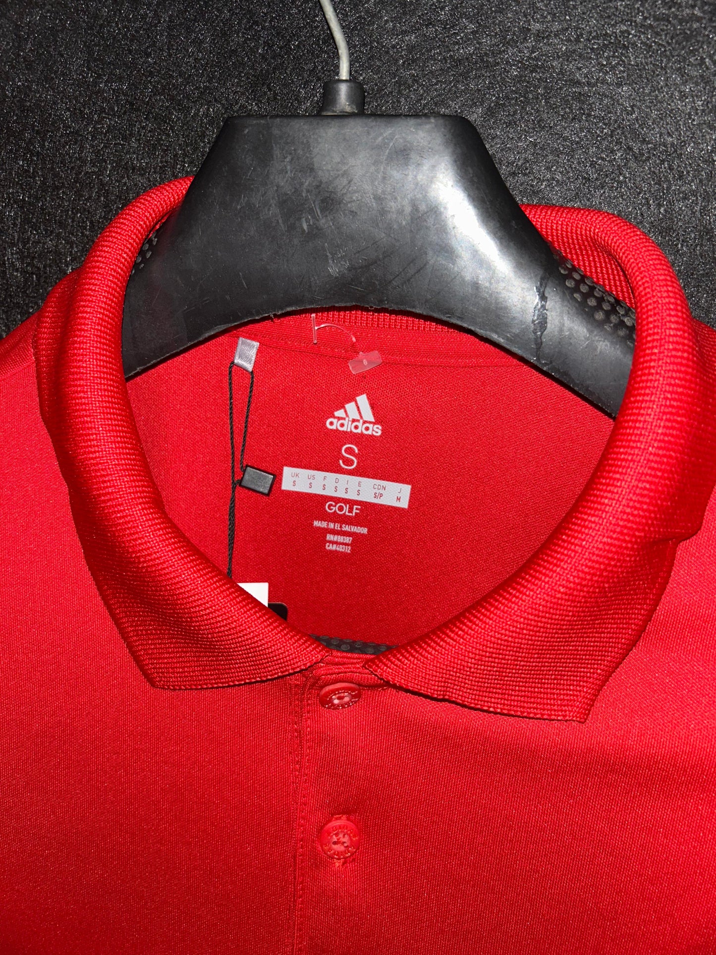 Adidas Red Golf Polo  - Medium