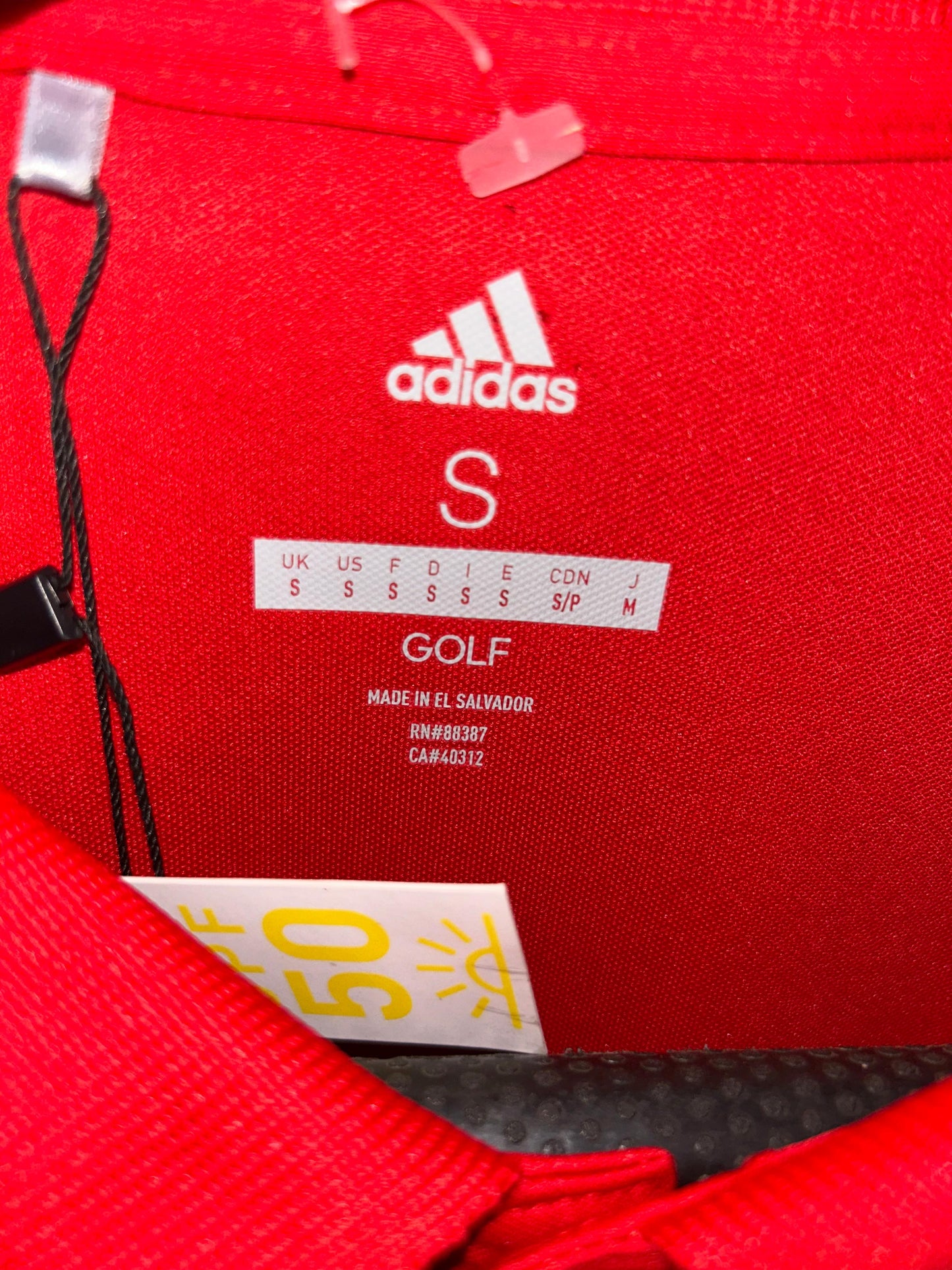 Adidas Red Golf Polo  - Medium
