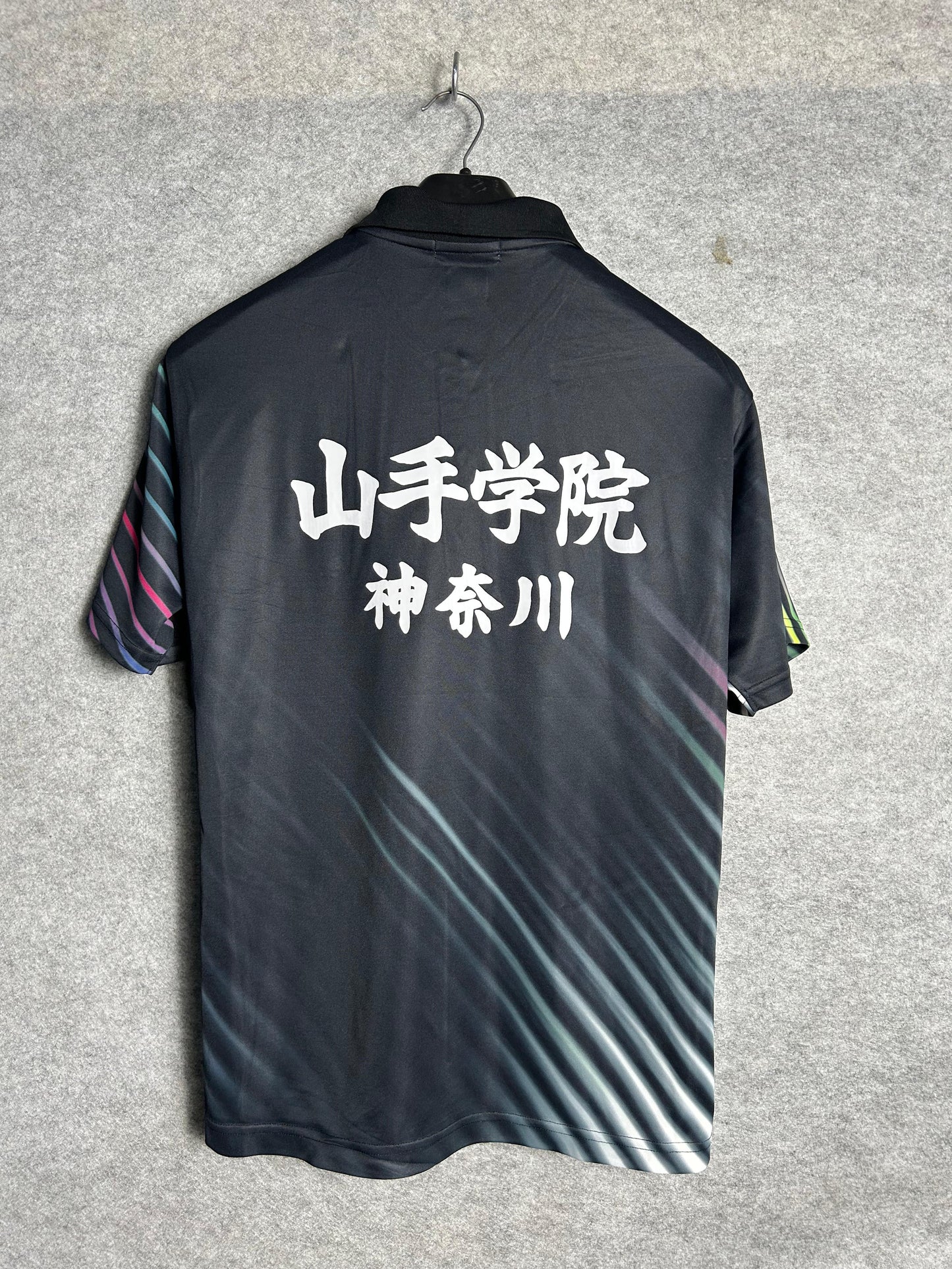 Yonex Black & Multi-Lines Polo - Large