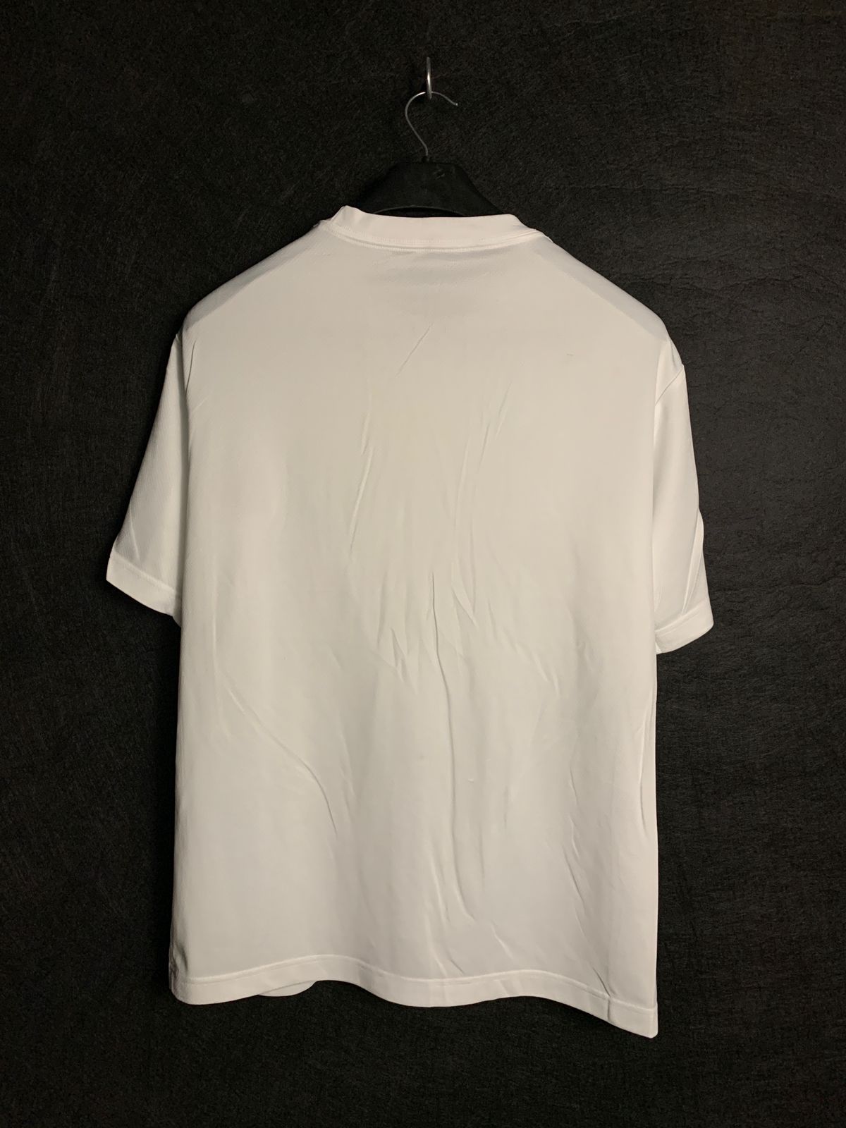 Champion White Round Neck Tee - Large