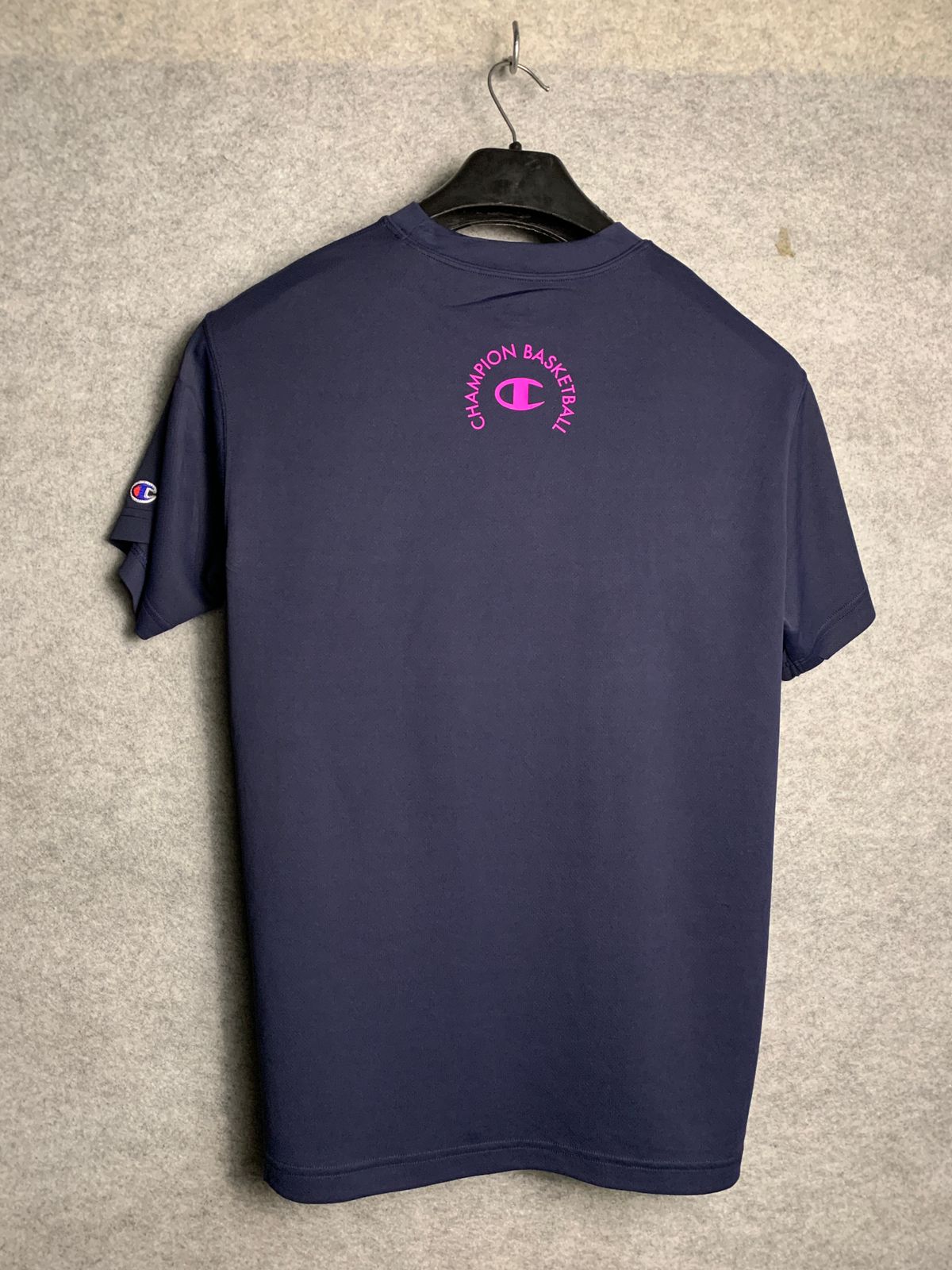 Champion Navy Blue Round Tee - Large