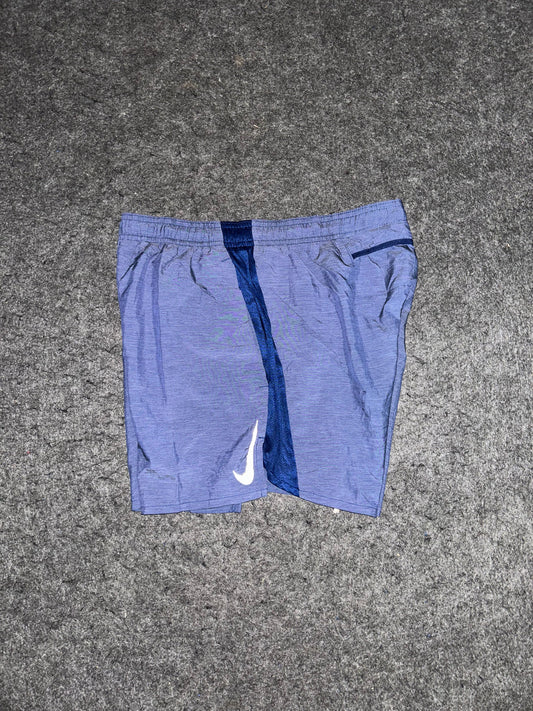 nike Blue Textured Short - Medium