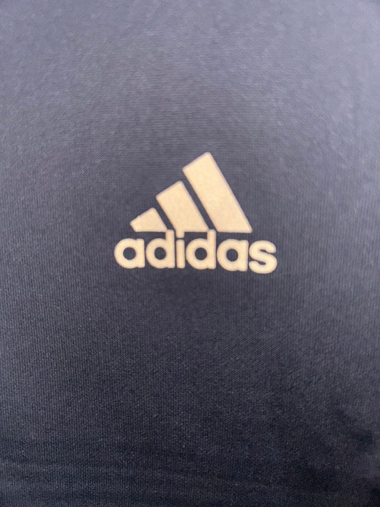 Adidas Gray & Black Kids Polo - Medium