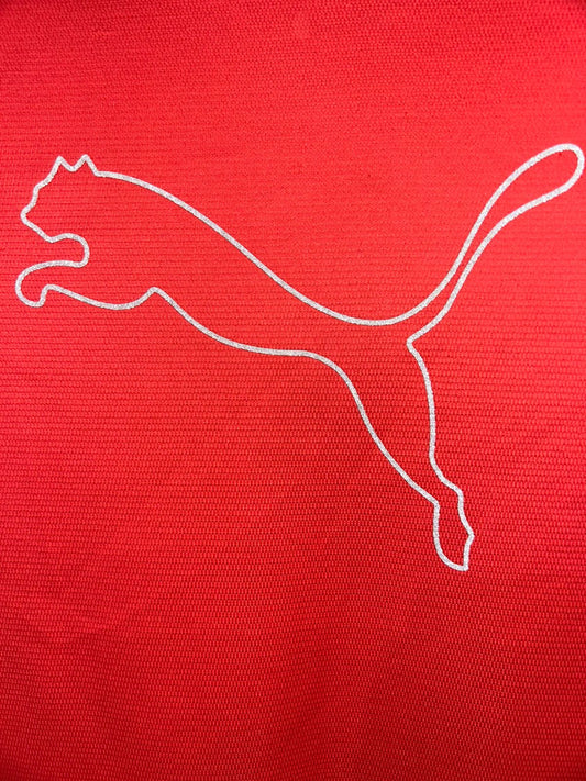 Puma Red Round Neck Tee - Small