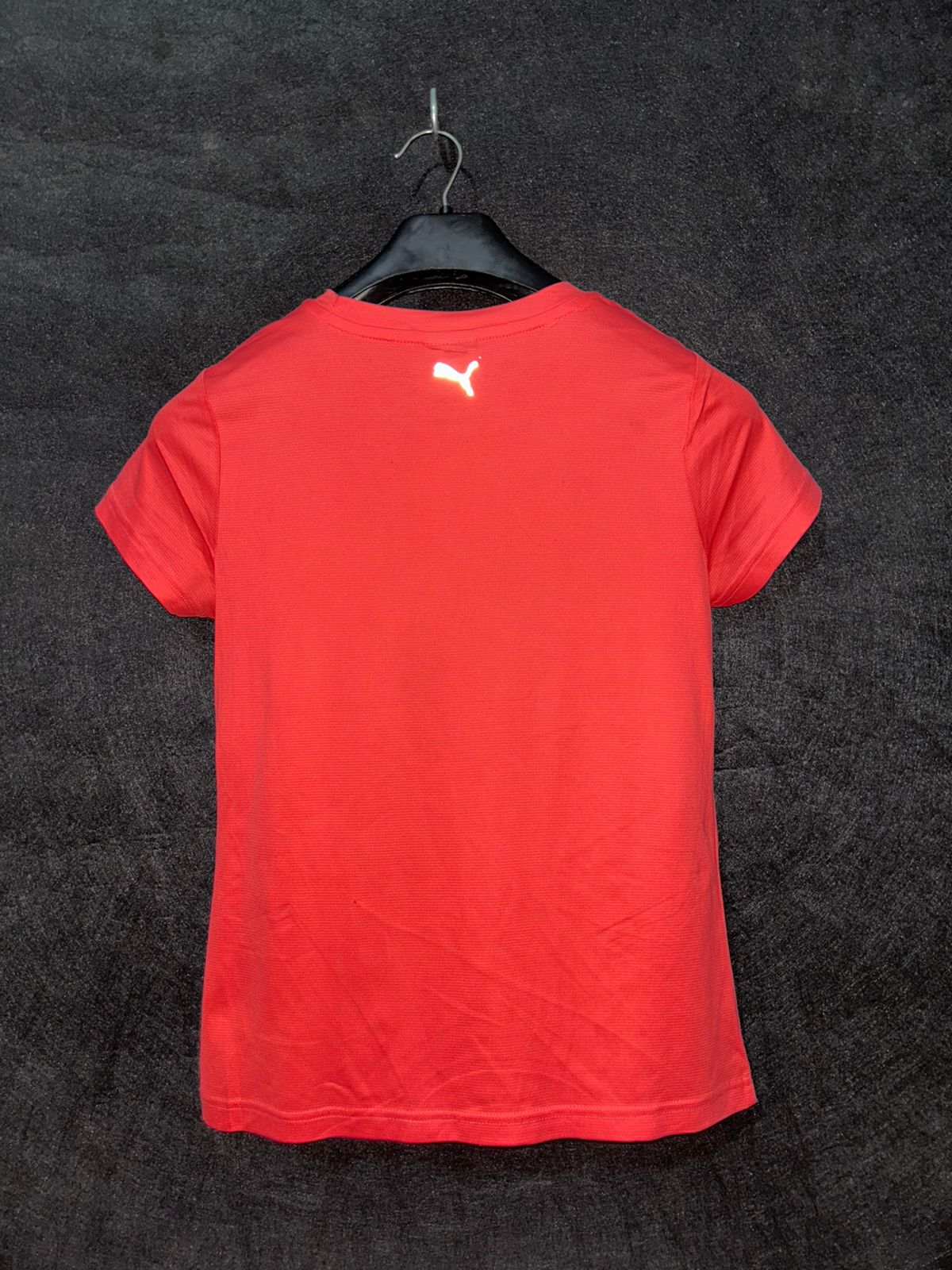 Puma Red Round Neck Tee - Small