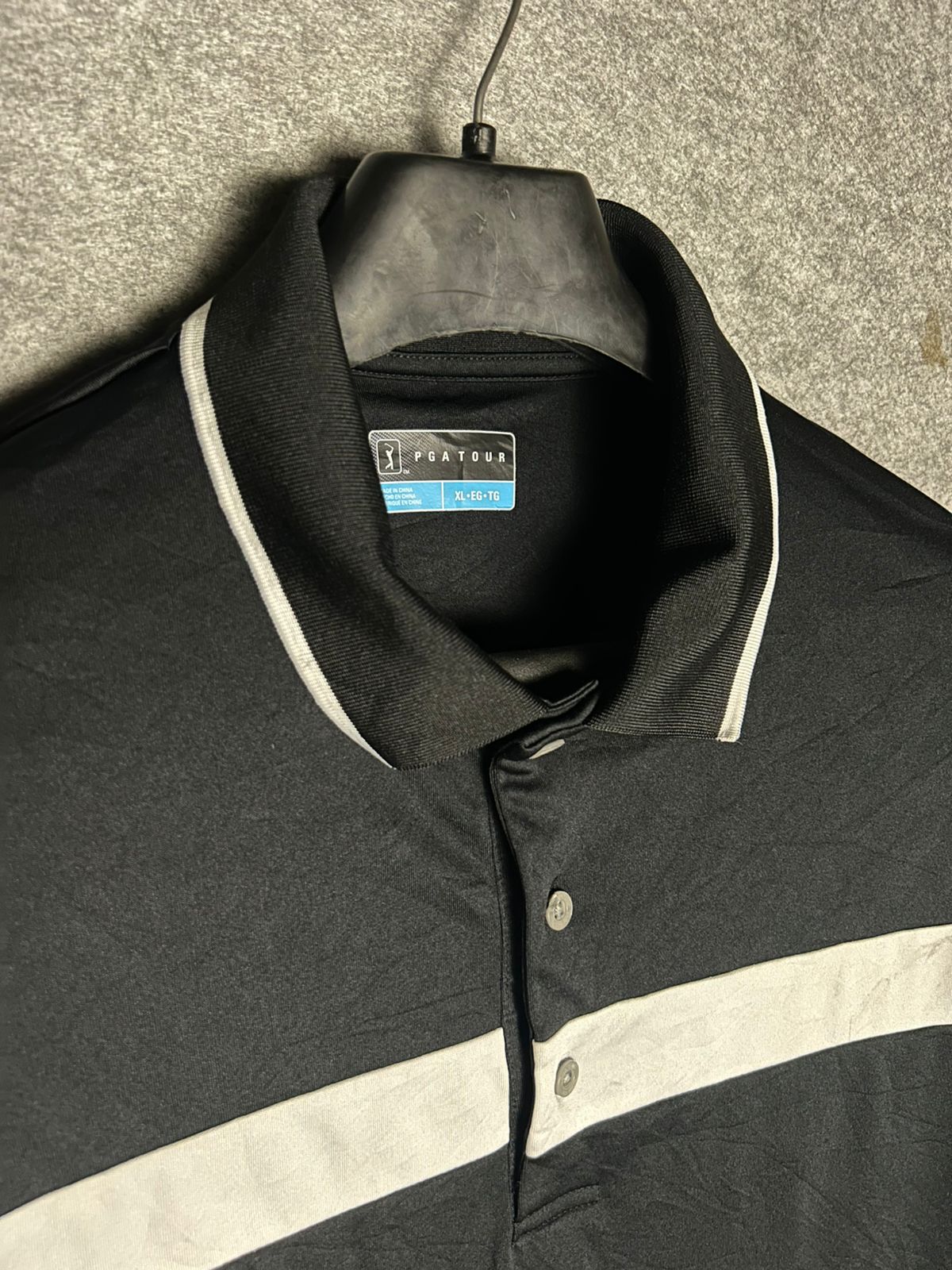Pgatour Black Polo - XL