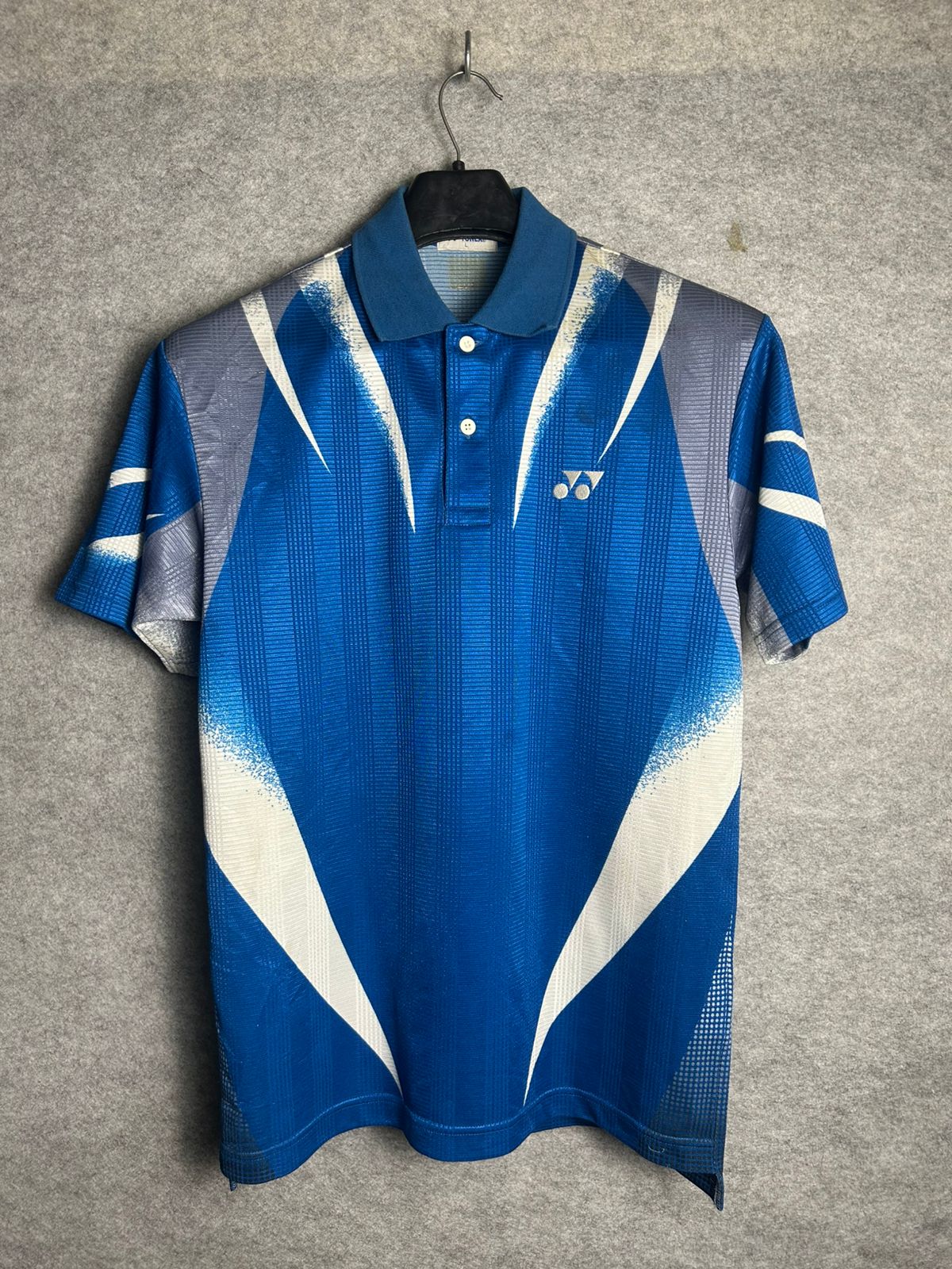 Yonex Blue Printed Polo - Large