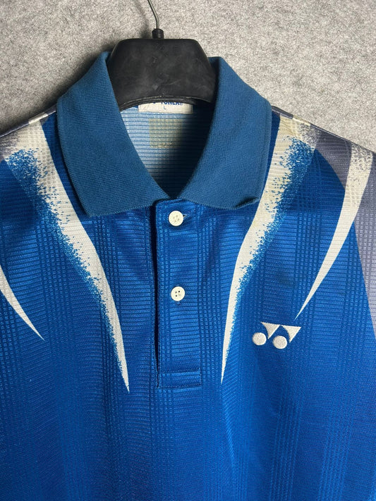 Yonex Blue Printed Polo - Large