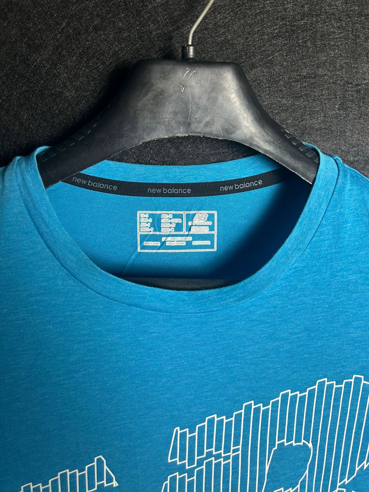 New Balance Blue Round Shirt - Medium