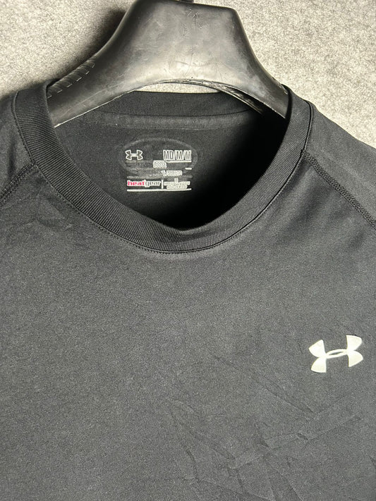 Under Armour Heat Gear Black Tee - Medium