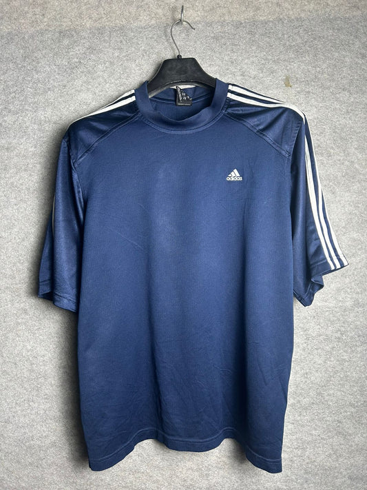 Adidas Blue 3 Qtr T Shirt - Large