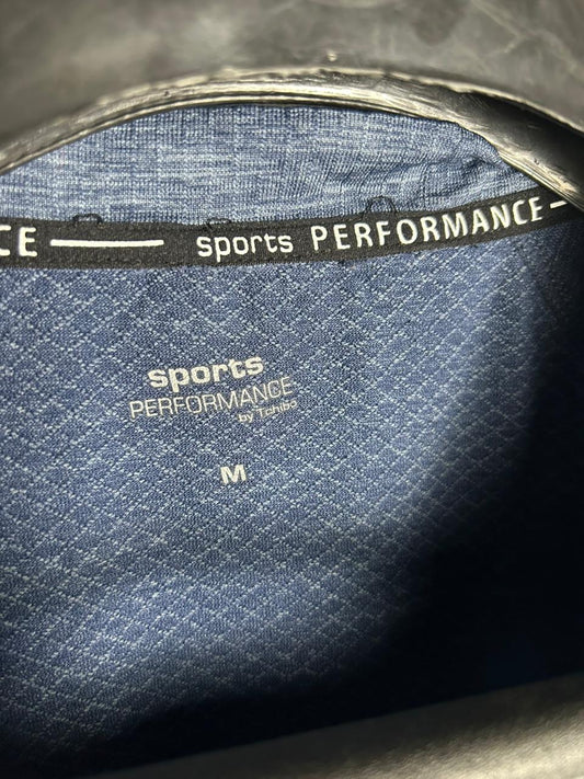 Sports Performance Blue Drop Shoulders Tee - Medium