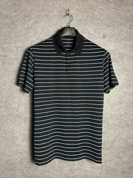 Uniqlo Black Collar Tee Polo - Large