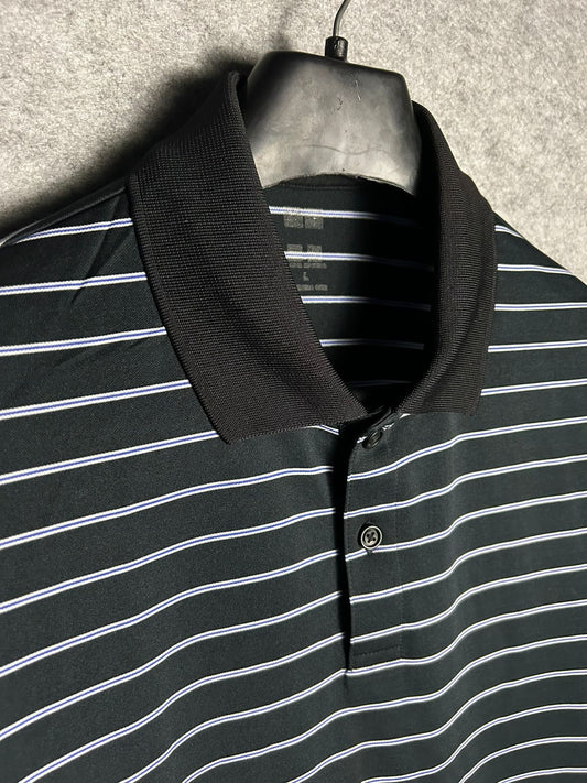Uniqlo Black Collar Tee Polo - Large