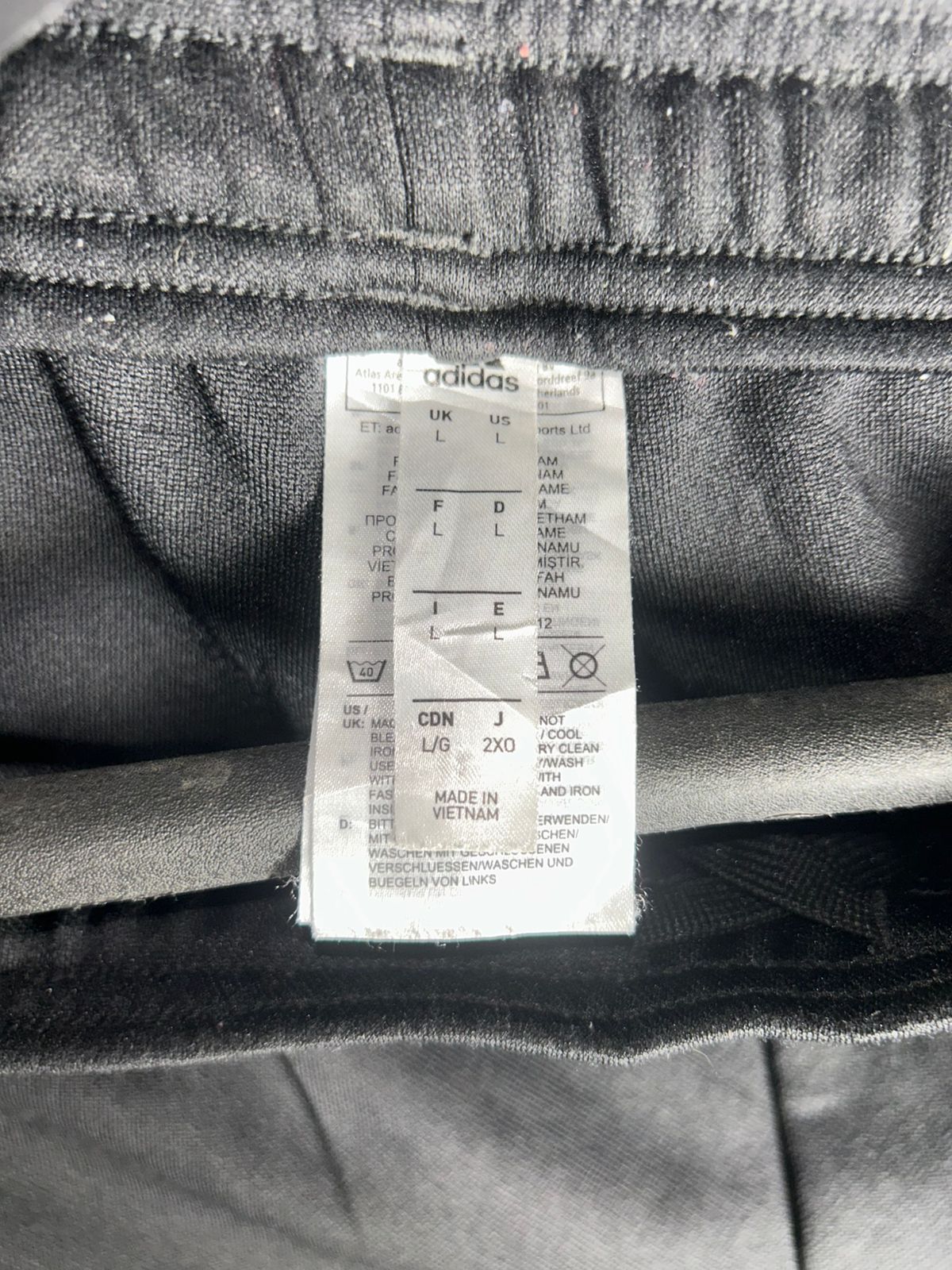 Adidas Black Trouser - Large