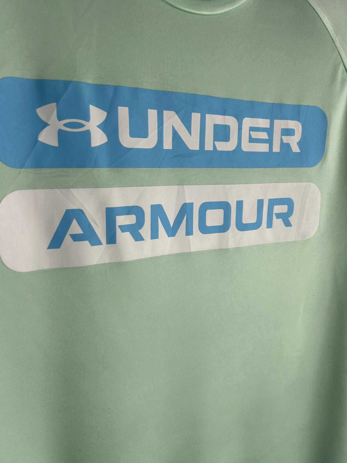 Under Armour Loose Light Grayish Green Round Tee - XL