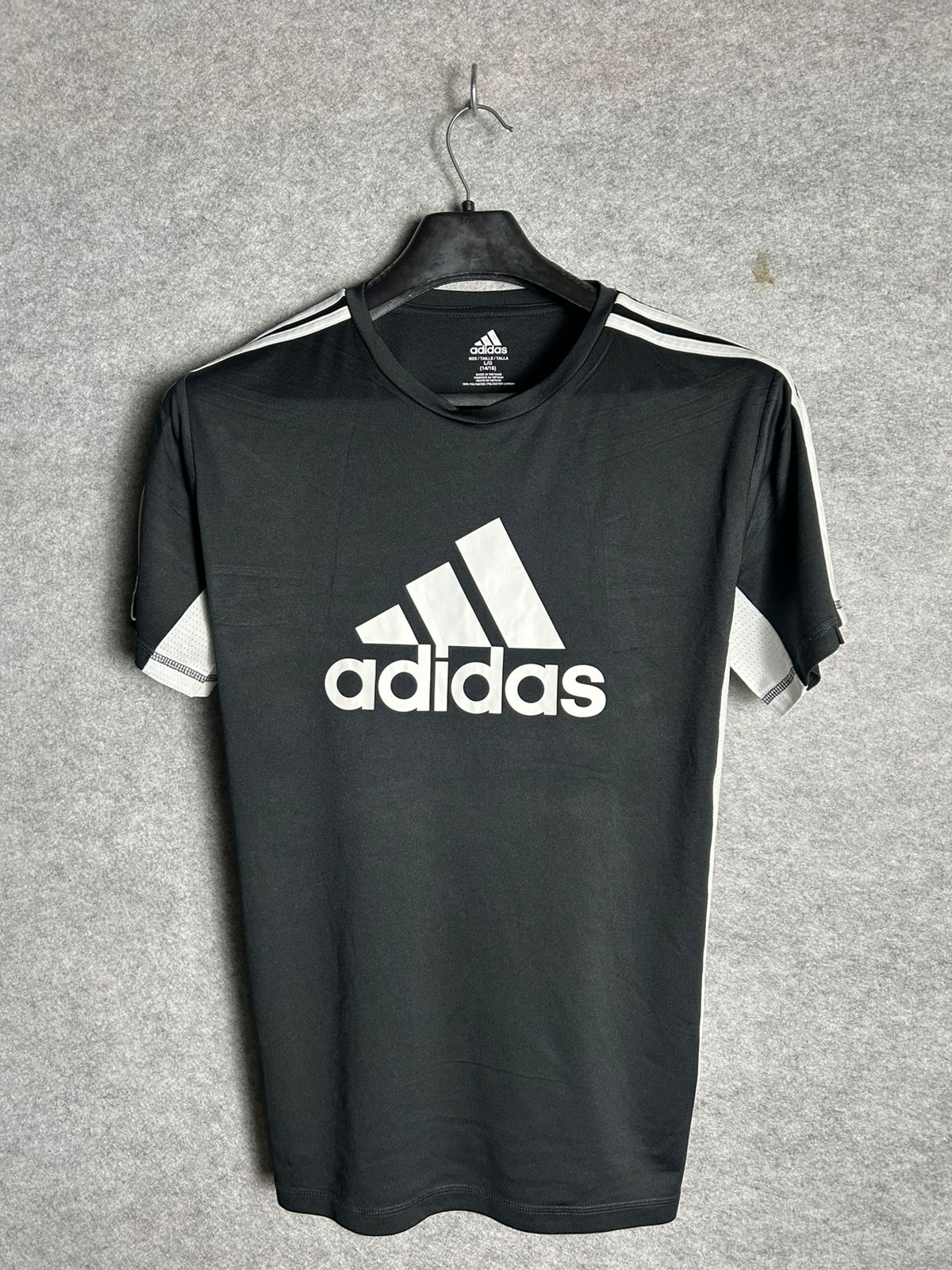 Adidas Black/White R-Tee - Large