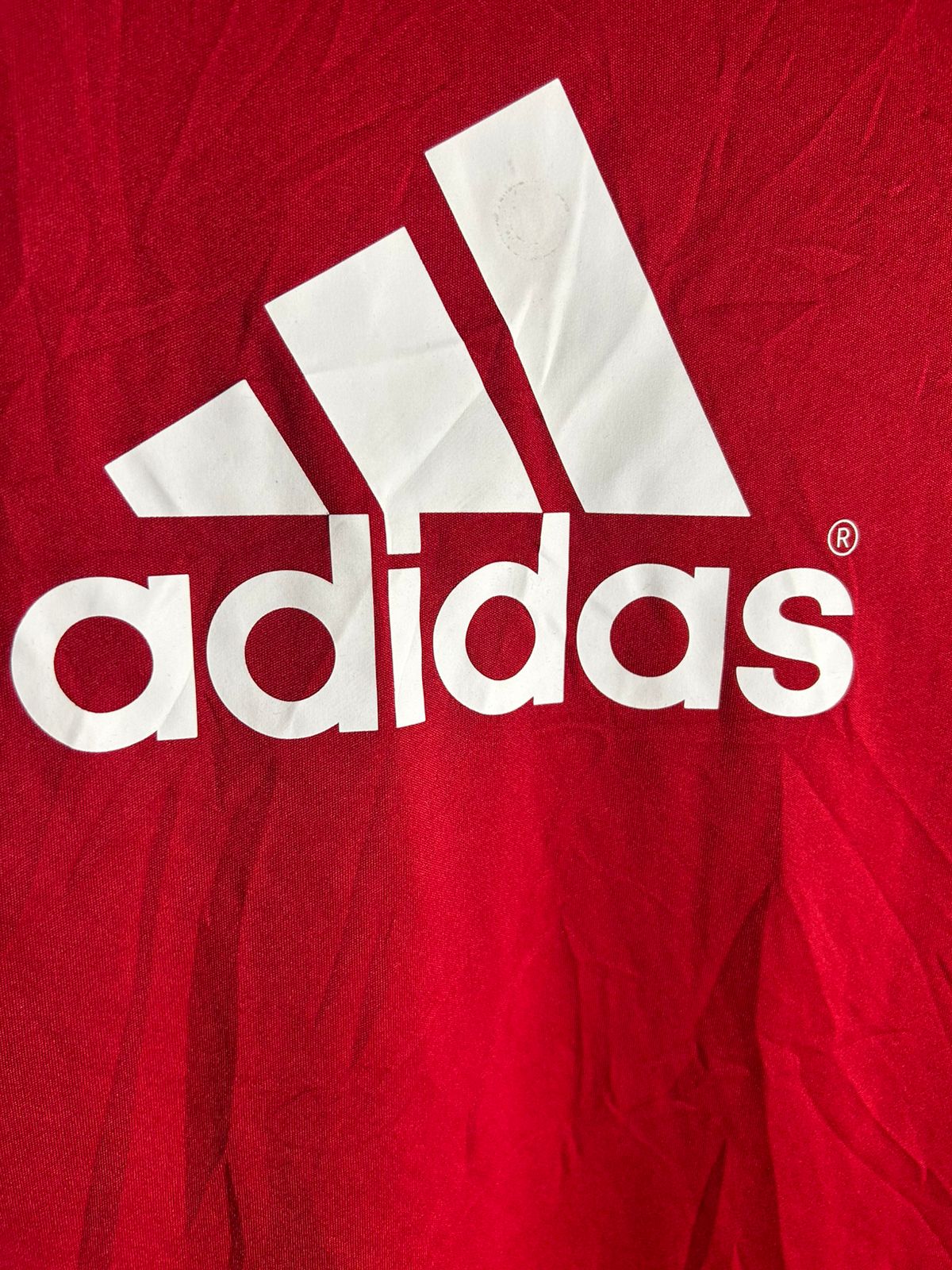 Adidas Climalite Red/Black/White Tee - Medium
