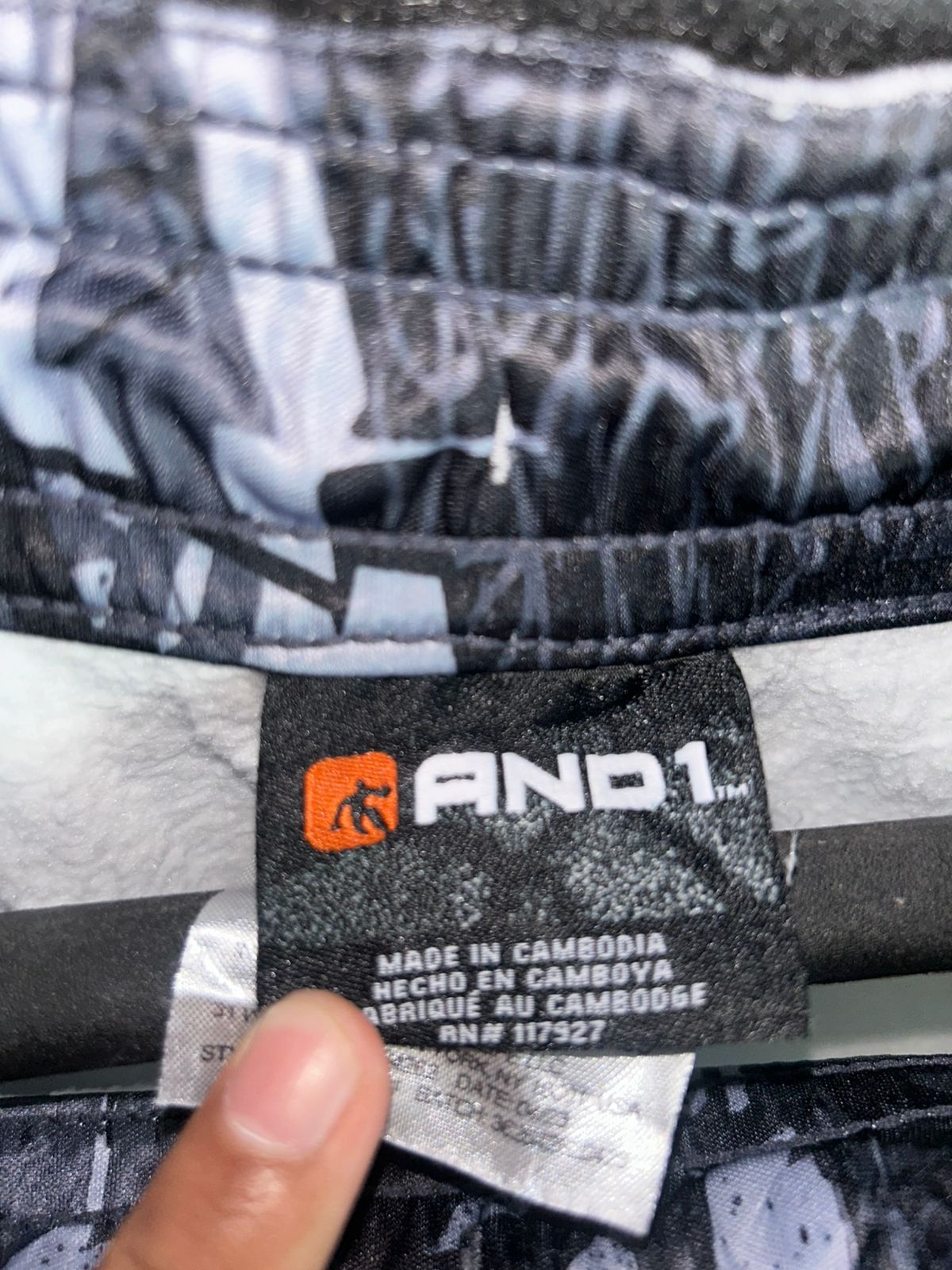 AND 1 Gray & Black Trouser - Medium