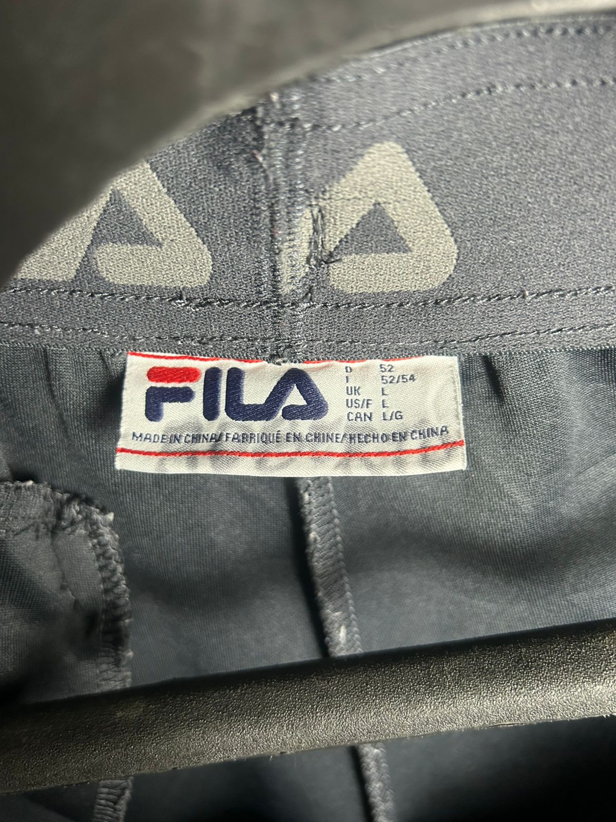Fila Black Zip Pockets Trouser - Medium