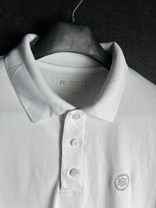 Russell White Polo - Medium