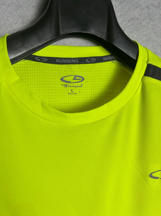 Champion Running Neon Green Full Sleeves - Large